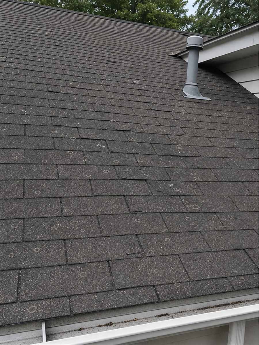 Roof project before
